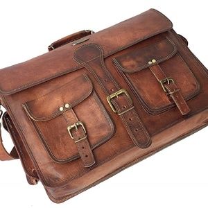 DHK Vintage Handmade Leather Messenger Bag